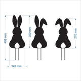 Cute NZ Made Bunny Rabbit Garden Stakes - ShopNZ