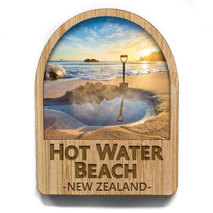 Hot Water Beach Coromandel NZ Fridge Magnet