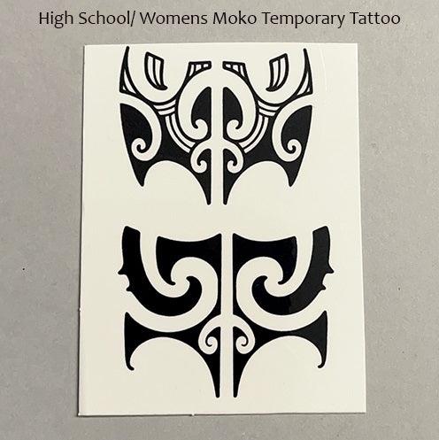Girls and Womens Chin Moko Temporary Tattoos - ShopNZ