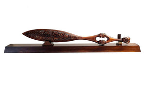 Maori Waka Hoe Paddle - Stand Optional or Wall Hung - ShopNZ