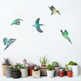 Set of 5 Flying Kingfishers Wall Art - ShopNZ