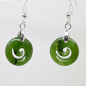 Greenstone Koru Earrings - ShopNZ