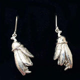 Solid NZ Sterling Silver Kowhai Flower Earrings
