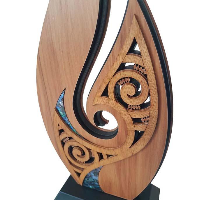 Stylised Maori Fish Hook Trophy