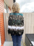 Jade and Mottled Brown and White Maori Korowai Cape - ShopNZ