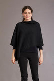 Merino Possum Silk Asymmetric Poncho - ShopNZ