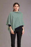 Merino Possum Silk Asymmetric Poncho - ShopNZ