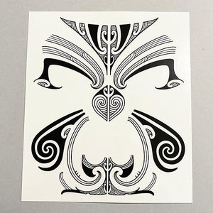 Full Face Male Maori Kirituhi Temporary Tattoo - ShopNZ