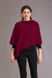 Merino Possum Silk Asymmetric Poncho - ShopNZ