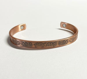 Maori Copper Kowhaiwhai Aroha Bracelet - ShopNZ