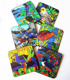 Set of 6 NZ Bird Coasters by Jo May - ShopNZ