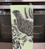 Soft Green NZ Kiwi Bird Tea Towel - ShopNZ