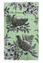 Soft Green NZ Kiwi Bird Tea Towel