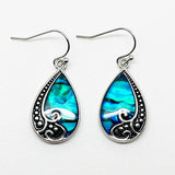 Paua Shell Teardrop Earrings - ShopNZ