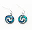 Pretty Paua Shell Double Koru Earrings