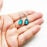 Pretty Paua Shell Earrings with Filigree Top - ShopNZ