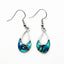 Pretty Offset Teardrop Paua Earrings