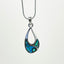 Pretty Offset Teardrop Paua Necklace