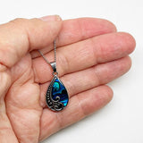 Pretty Paua Shell Teardrop Necklace - ShopNZ