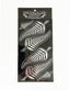 Pack of 6 Shiny Silver Fern Stickers