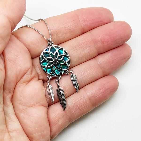 Turquoise Dream Catcher Earrings Native American Inspired Artisan Jewelry.  – Horse Creek Company