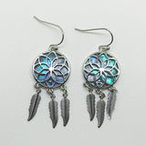 Paua Shell Dream Catcher Earrings - ShopNZ