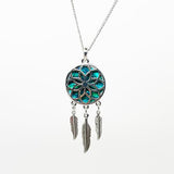 Paua Shell Dream Catcher Necklace - ShopNZ