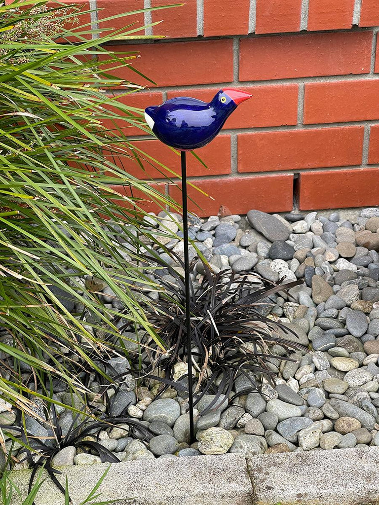 Ceramic NZ Pukeko Bird Garden Wand - ShopNZ