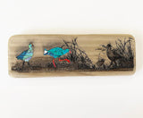 Recycled Wood and Paua Shell Pukeko Art - ShopNZ