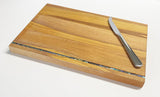 Rimu and Paua Shell Cheese Board with Knife - ShopNZ