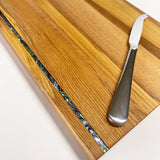 Rimu and Paua Shell Cheese Board with Knife - ShopNZ