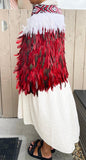 Red and Black Maori Korowai Cape - ShopNZ