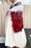 Red and Black Maori Korowai Cape - ShopNZ