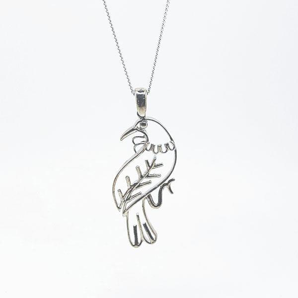 Sterling Silver Tui Bird Necklace - ShopNZ