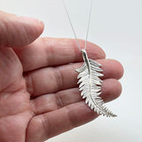 Sterling Silver NZ Silver Fern Necklace - ShopNZ