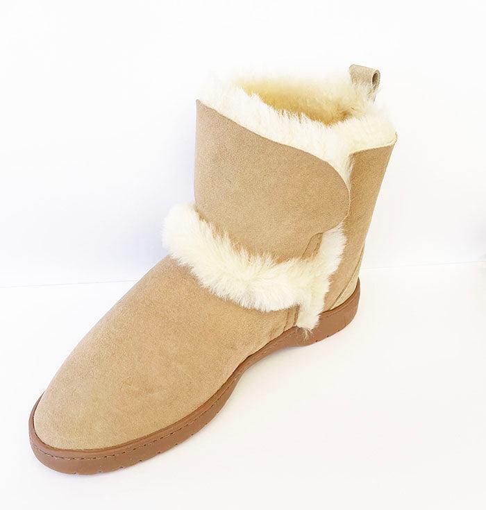 NZ Sheepskin Spilled Wool Ankle Boot - ShopNZ