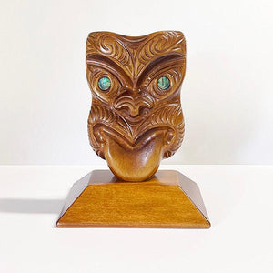 Maori Koruru Mask Trophy or Ornament