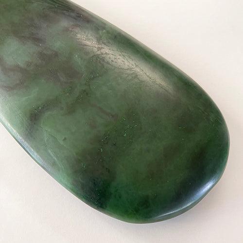 Large and Thick 37cm NZ Greenstone Mere