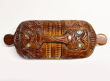 Maori Wakahuia Treasure Box with Pakati Carving - ShopNZ