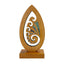 NZ Maori Pacific Rimu Sculptural Koru Trophy