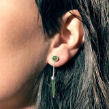 Genuine NZ Greenstone Stud and Spike Earrings