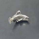 Sterling Silver Trout Jumping Charm - ShopNZ