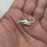 Sterling Silver Trout Jumping Charm - ShopNZ