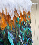 Beautiful Tui Bird Maori Feather Korowai - ShopNZ