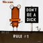 Tony Cribb Don't Be a Dick Art Print Block