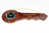 NZ 50th Birthday Key with Paua - ShopNZ