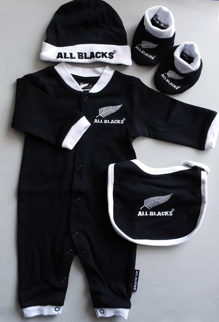 All Blacks Rugby 4 Piece Newborn Baby Gift Set - ShopNZ