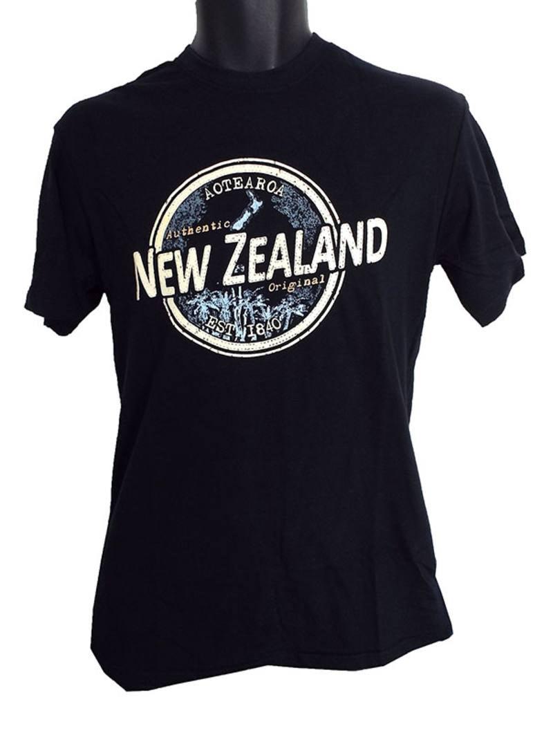 Adult Navy New Zealand Souvenir T-shirt - ShopNZ