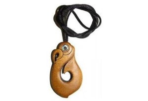 Maori Kauri Matau Manaia Hook Necklace - ShopNZ