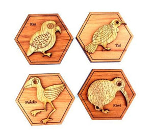 Wooden NZ Bird Magnets - ShopNZ